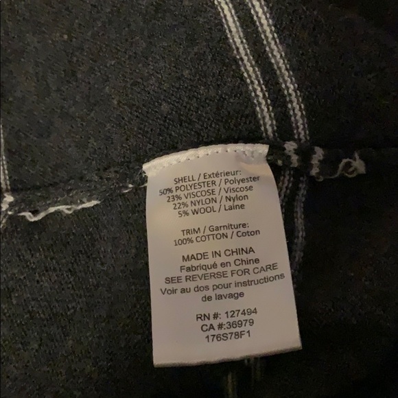 Heartloom Revolve grey white horizontal stripes backless sweater size M - Picture 11 of 12